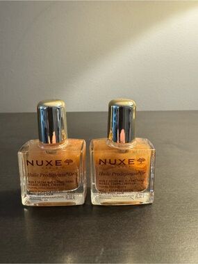 Nuxe Huile Prodigieuse Shimmer Dry Oil .33 oz 10 ml Travel Size NEW X2